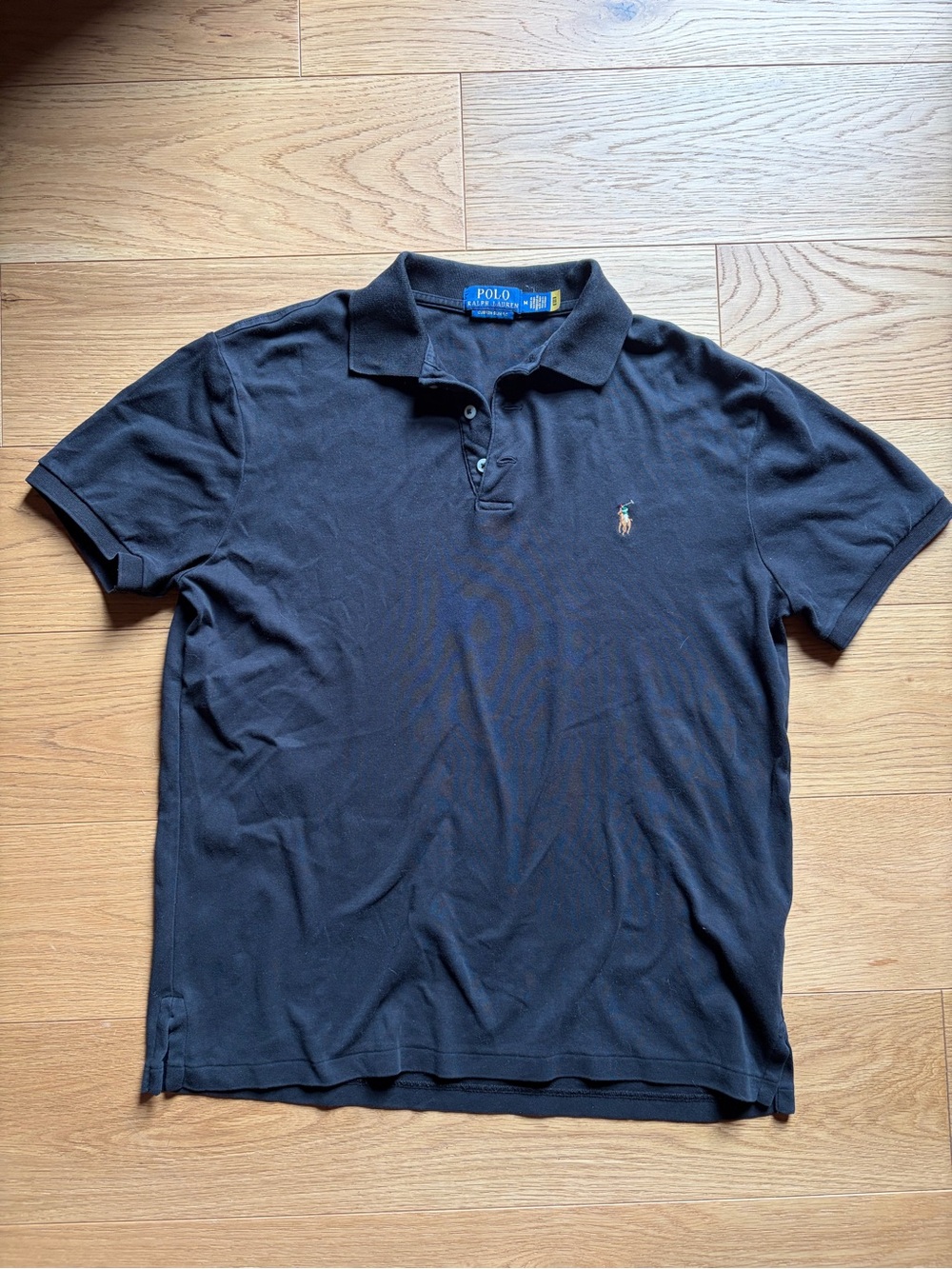 Polo by Ralph Lauren Black Men’s Short-Sleeve Polo with Embroidered Pony